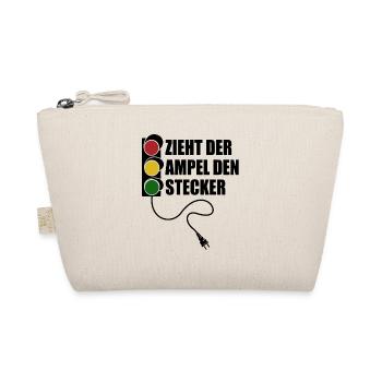 Zieht der Ampel den Stecker - Spruch - Bio-Täschchen - Natur - Vorne