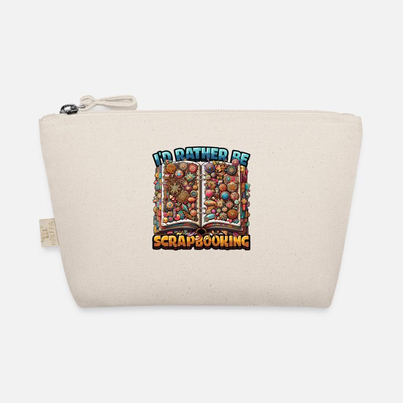 Girl Scrapbooking Enthusiast Scrapbook Organic Pouch
