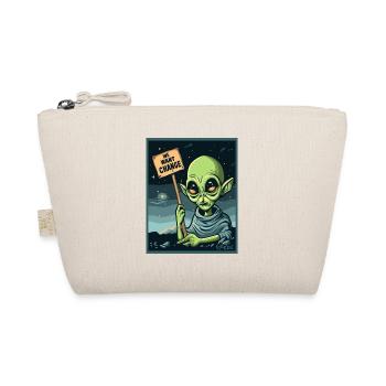 We want change, extraterrestrial protest - Organic Pouch - nature - Front