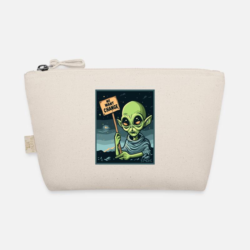 We want change, extraterrestrial protest Organic Pouch