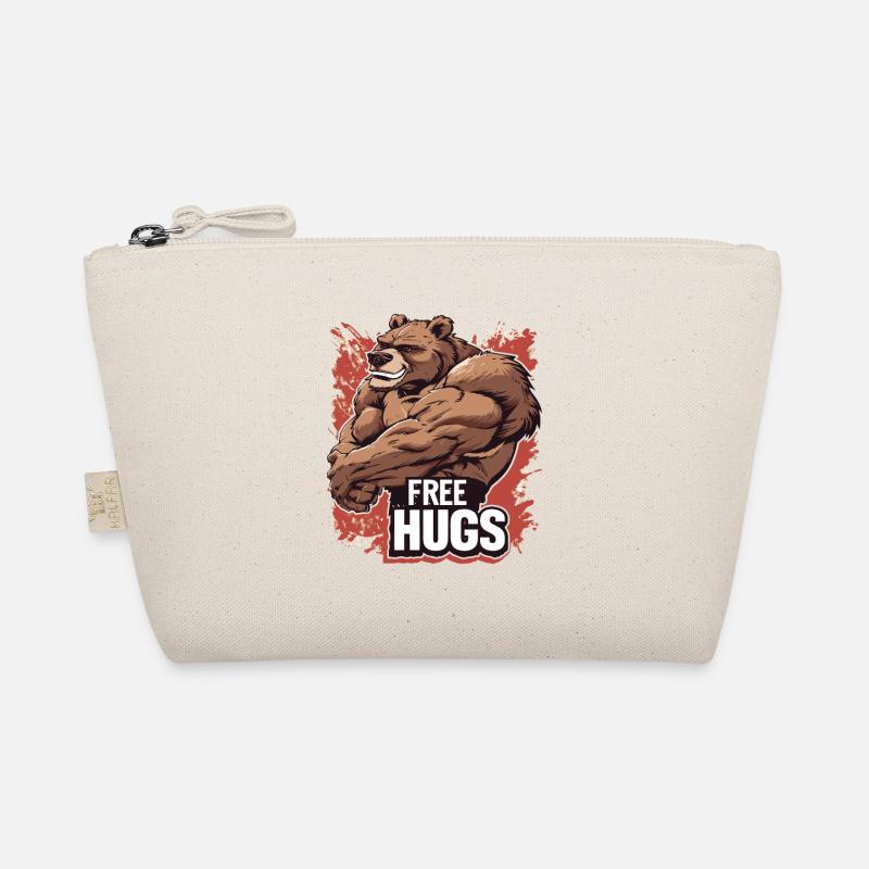 Bodybuilder Rough Bear - Free Hugs Organic Pouch
