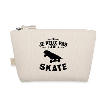 I can't skate - Organic Pouch - nature - Front