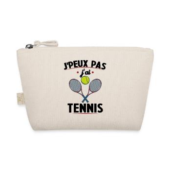I can't I have tennis - Organic Pouch - nature - Front