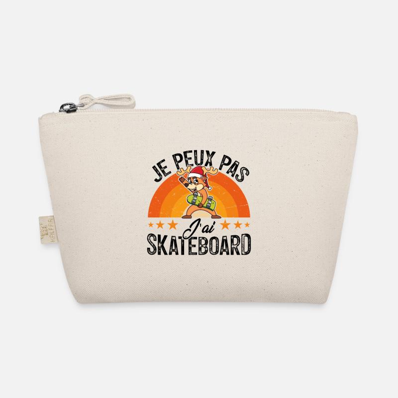 I can't I skateboard Organic Pouch