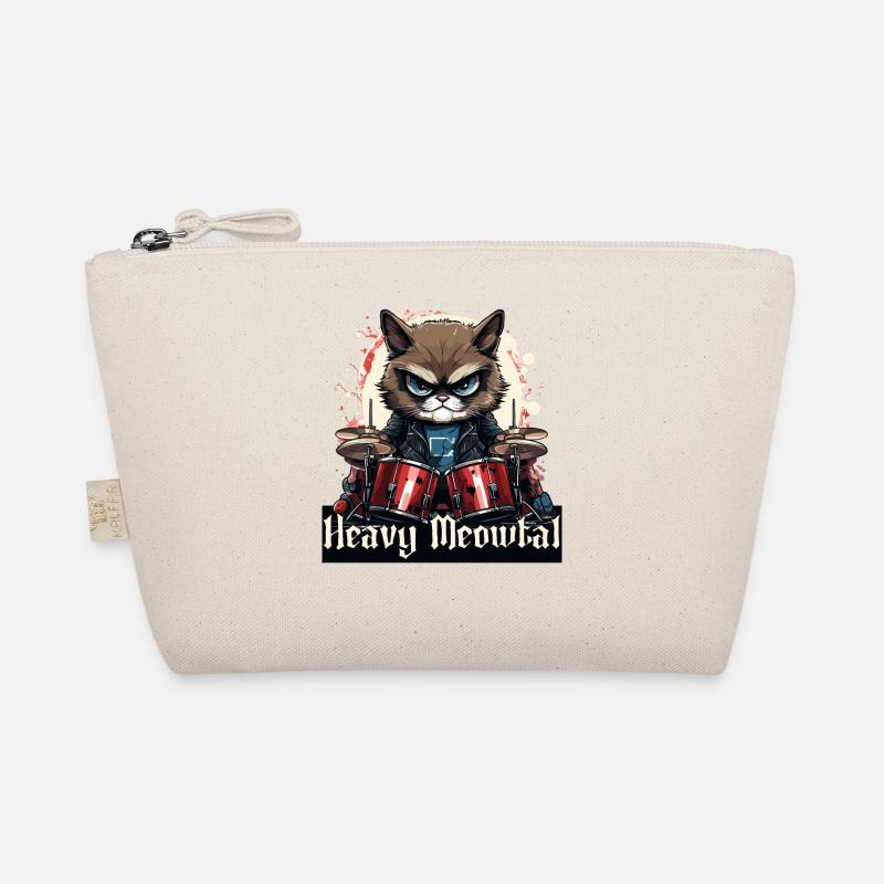 Heavy Metal Headbanger présente Drummer Cat Trousse biologique