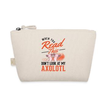 Axolotl Gift Amphibian Axolotl - Organic Pouch - nature - Front