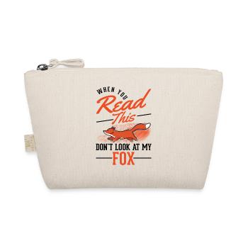 Fuchs Geschenk Rotfuchs - Bio-Täschchen - Natur - Vorne