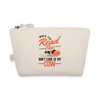 Cow Gift Farmer Cattle Breeder Cows - Organic Pouch - nature - Front
