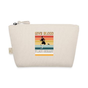 Give Blood Rugby Player Funny Saying Rugby - Organic Pouch - nature - Front