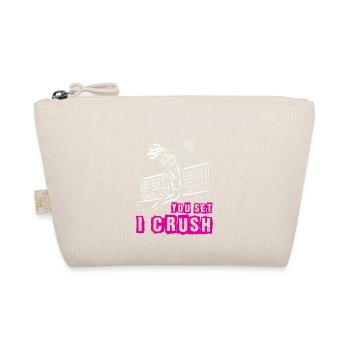 Volleyball Girl Volleyball Player Vintage - Organic Pouch - nature - Front