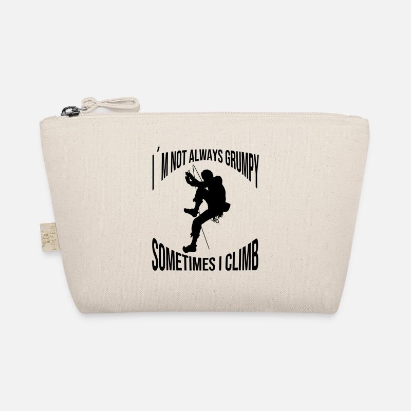 Climber Climbing Mountaineering Mountain Climbing Organic Pouch