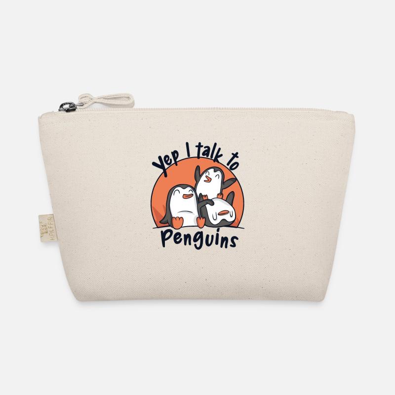 I Talk To Penguins Seabird King Penguin Organic Pouch