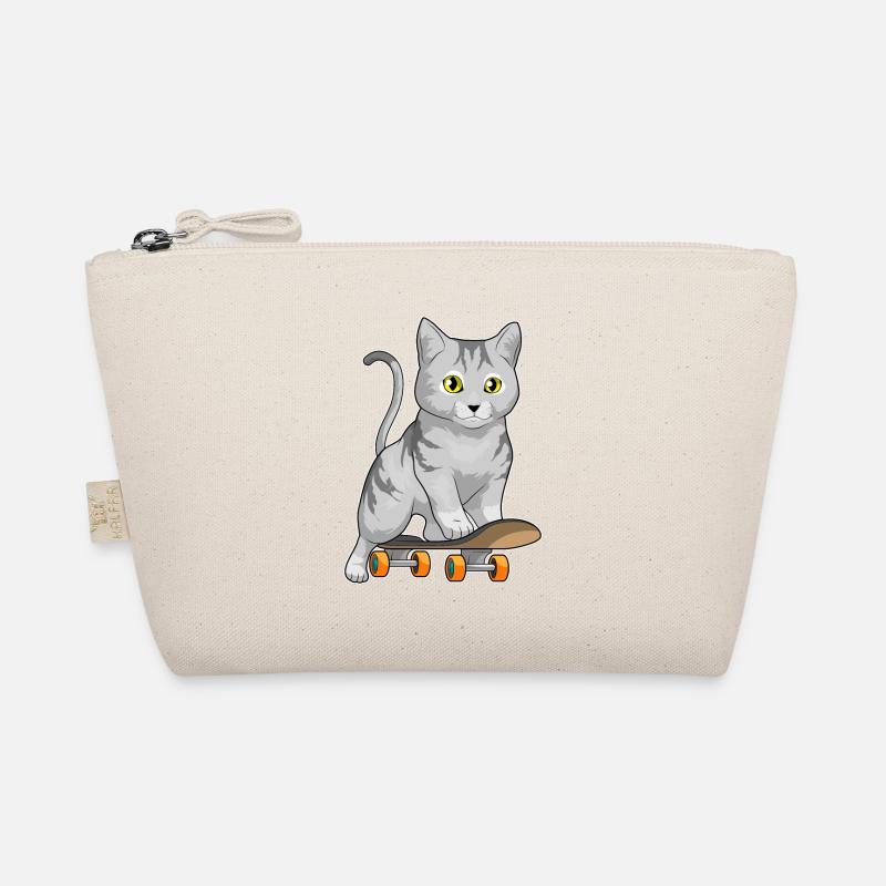 Chat Skater Skateboard Sport Trousse biologique