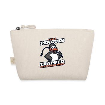 I Am A Penguin Trapped In A Human Body - Bio-Täschchen - Natur - Vorne