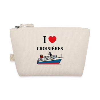 I love Croisières - Trousse biologique - nature - Devant
