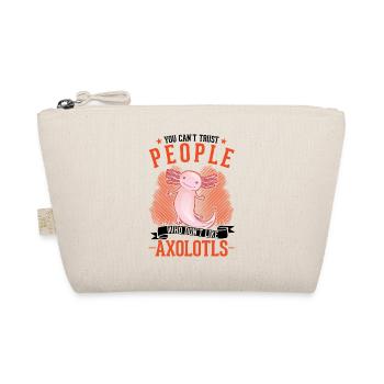 Axolotl Gift Amphibian Axolotl - Organic Pouch - nature - Front