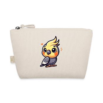 Cute Cokatiel Lover Design - Bio-Täschchen - Natur - Vorne