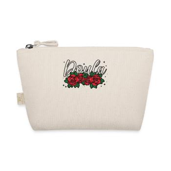 Doula Birth Worker Roses Flower - Organic Pouch - nature - Front