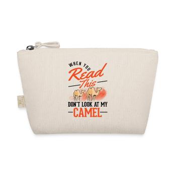 Camel Gift Dromedary Camel Large Camel - Organic Pouch - nature - Front