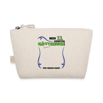 13th Birthday Girl & Boy Guestbook - Organic Pouch - nature - Front
