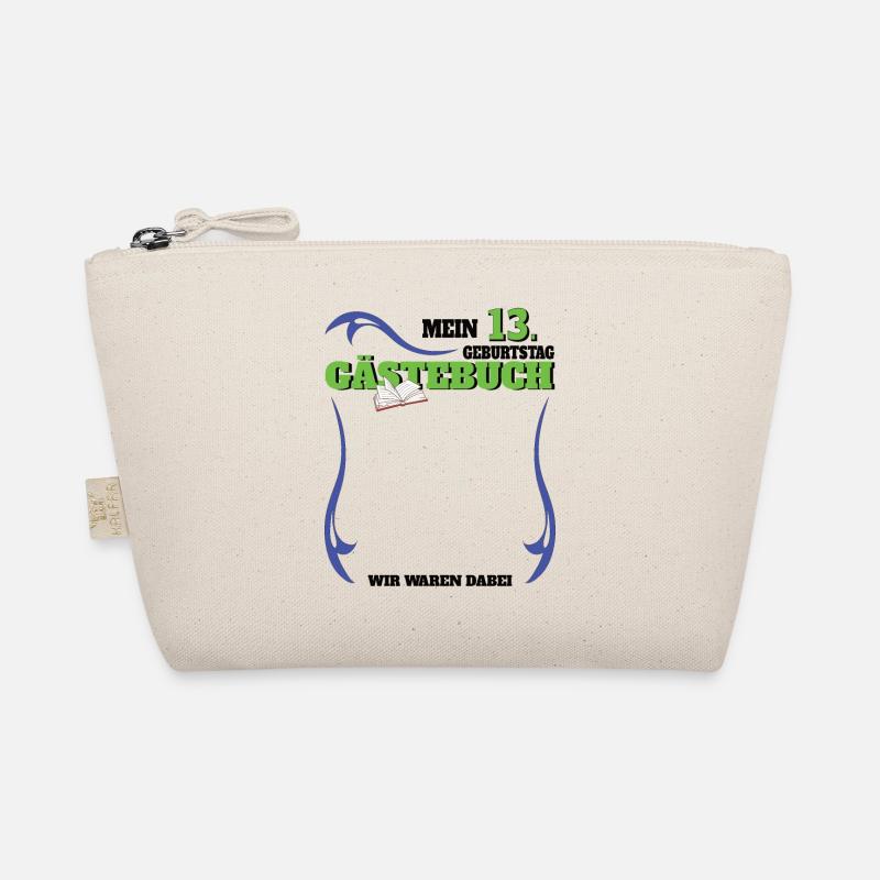 13. Geburtstag Mädchen & Junge Gästebuch Bio-Täschchen