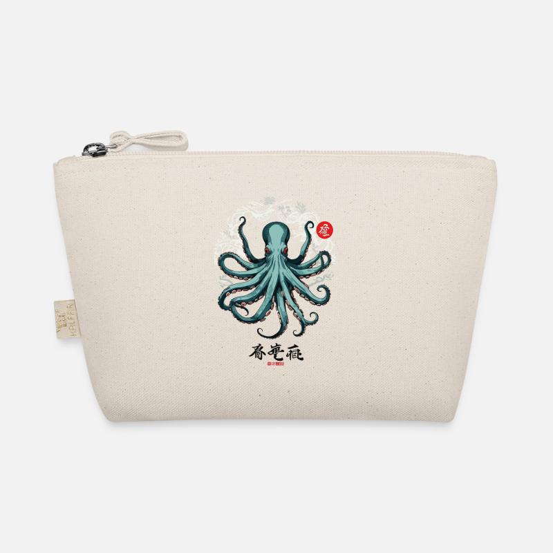 Conception d’affiche japonaise Octopus Ukiyo-E Kanji Trousse biologique