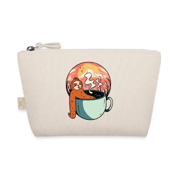 Sloth, Relaxation, Tea, Coffee, Break, Ready for Vacation - Organic Pouch - nature - Front