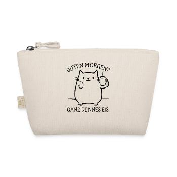 faule Katze Spruch Spruch Geschenk Idee Kätzchen - Bio-Täschchen - Natur - Vorne