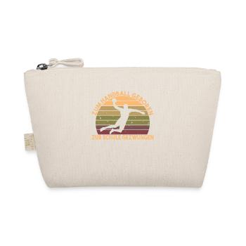 Retro Vintage Handball Designs lustiger Handball - Bio-Täschchen - Natur - Vorne