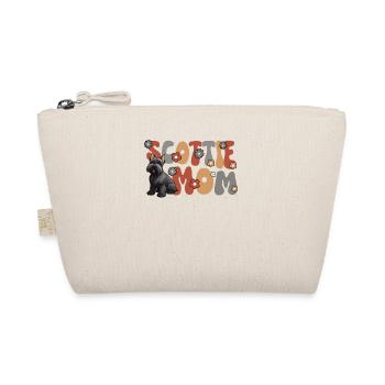 Scottish Terrier Groovy Scottie Mom - Organic Pouch - nature - Front