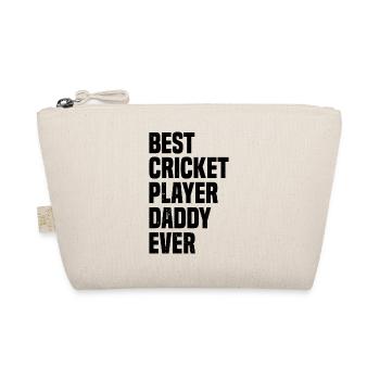 Best Cricket Player Daddy Ever - Cricketing Cricke - Organic Pouch - nature - Front