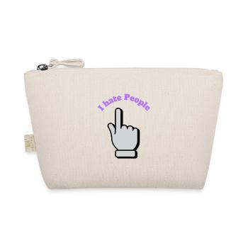 I hate People - Bio-Täschchen - Natur - Vorne
