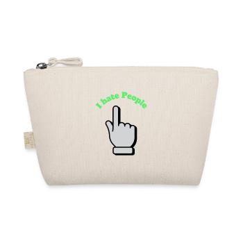I hate people - Bio-Täschchen - Natur - Vorne