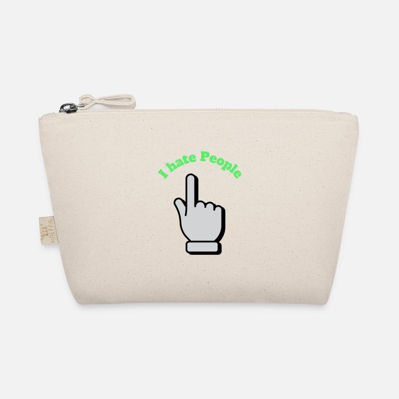 I hate people - Bio-Täschchen - Natur