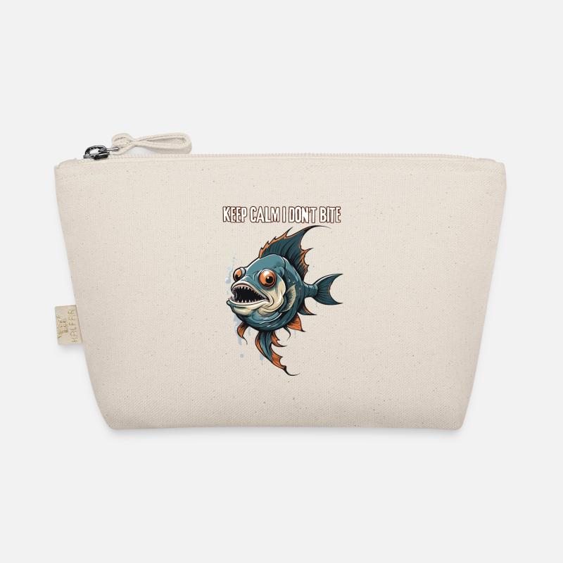 Keep calm I don't bite - Organic Pouch - nature
