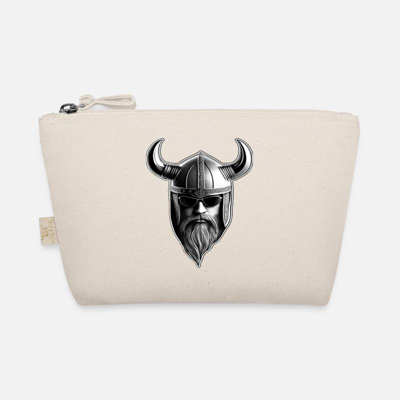 Cooler Wikinger mit Sonnenbrille Bio-Täschchen