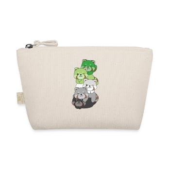 Aromantisme Drapeau Fierté LGBTQ Mignon Panda roux - Trousse biologique - nature - Devant