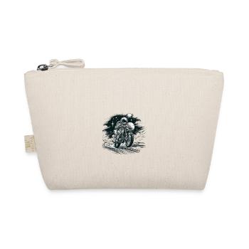 Motorcycle to the Moon: For everyone who loves their bike - Organic Pouch - nature - Front