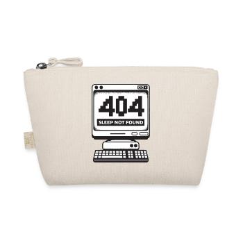 404 Schlaf nicht gefunden Lustige Schlaflosigkeit Programmierer - Bio-Täschchen - Natur - Vorne