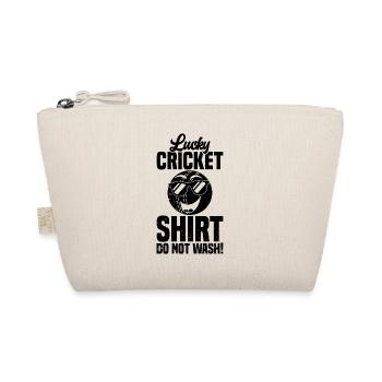 Lucky Cricket Shirt Do Not Wash - Funny Cricket - Organic Pouch - nature - Front