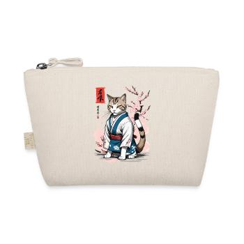 Kimono Katze Asiatische Japan Ukiyo-E Retro Kunst - Bio-Täschchen - Natur - Vorne