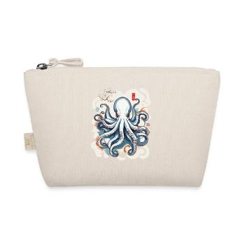 Vintage Japan Kraken Ukiyo-E Marine Aesthetic - Organic Pouch - nature - Front
