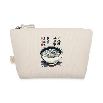 Yokai Ramen Ukiyo-E Horror Kanji Design - Organic Pouch - nature - Front