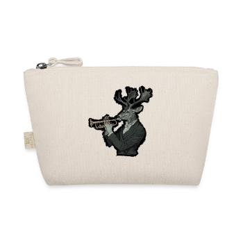 Élégant cerf musicien bois trompette - Trousse biologique - nature - Devant