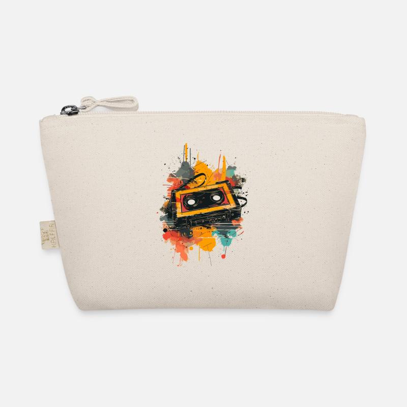 Cassette Music Mixtape Cassette Player 80s Organic Pouch