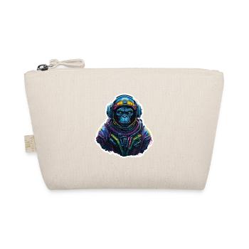 Gorilla-Astronaut Neon - Bio-Täschchen - Natur - Vorne
