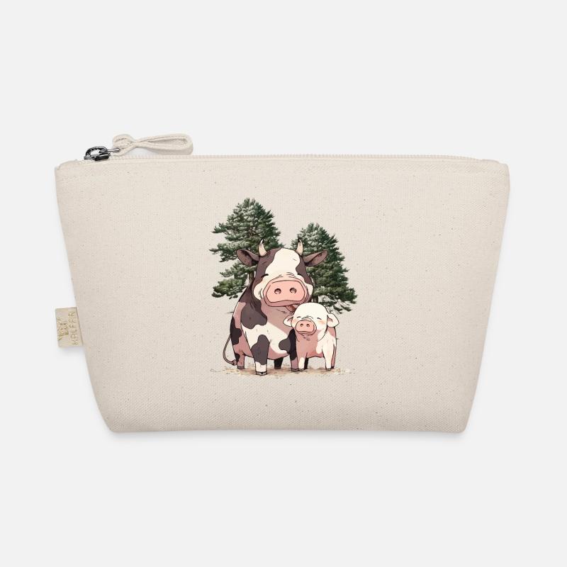 Amis Amitié Vache Cochon Animaux Ensemble Trousse biologique