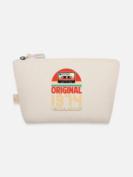 Jahrgang 1974 Jubiläumsgeschenk. Retro 1974. - Bio-Täschchen - Natur