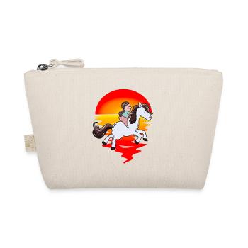 Rider, Horse, Children, Sunset, Ride, Steed - Organic Pouch - nature - Front