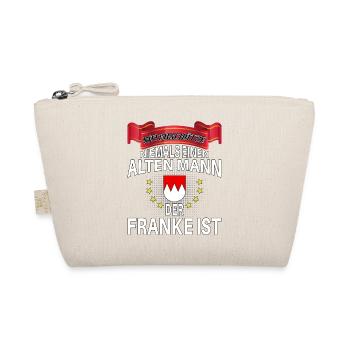 Never underestimate old man who is Franconian - Organic Pouch - nature - Front